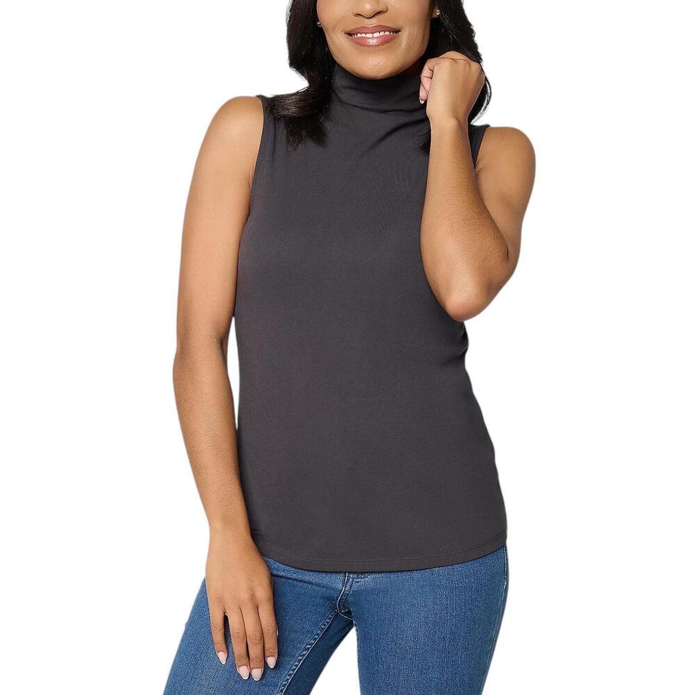 Mally Roncal Women's Refined Foundation Sleeveless Top Washed Black - Regular